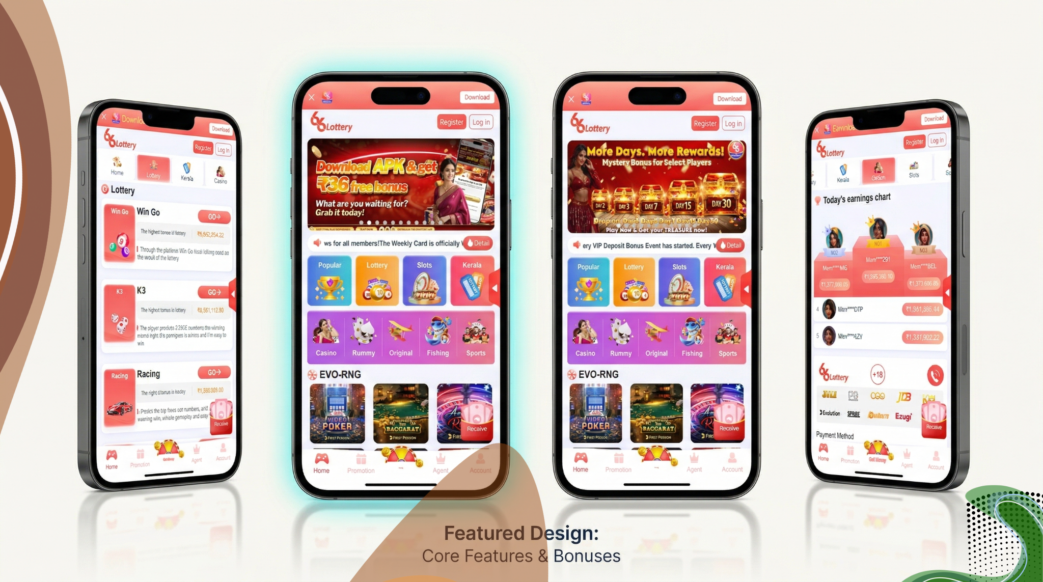 66 Lottery Core Features & Bonuses